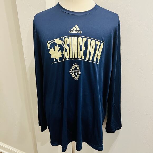 adidas Other - Vancouver Whitecaps FC Shirt 2XL Adidas MLS Maple Leaf Since 1974 50 yrs NWT